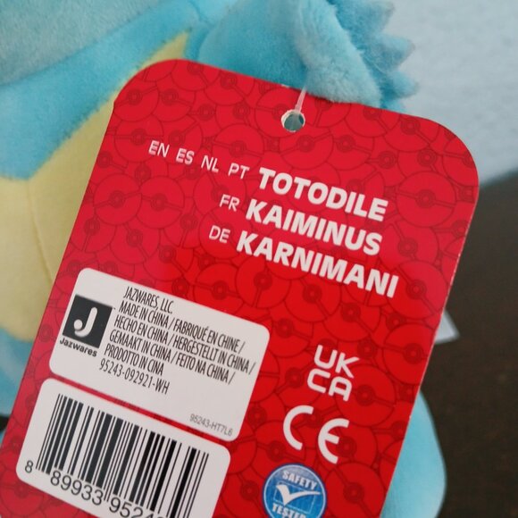 Pokémon Plush Totodile 8'in NWT - Picture 5 of 6